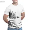 Męskie koszulki CNY DOPOM Blackt-shirt moda urocza okrągła kołnierz fajne koszulki 26025