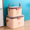 Storage Boxes WBBOOMING Home Care Cabinet Plastic Rectangle Box Portable And Fashion Color & Bins