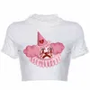 Camisetas de mujer Punk Ropa estética E Girl Goth Camisa Y2K Top Vintage Tops para mujeres