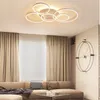 Luces de techo Lámparas de araña LED modernas para sala de estudio Oro Negro Lámparas de interior regulables Salón Vestíbulo Lustres Lampadario Lumina