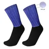 Chaussettes de sport à carre cyclisme non glissant silicone hommes femmes cool respirant d'été aéro calcitines ciclismo