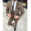 Erkekler Suits Blazers 2023 Terzi Moda Moda Düz Renkli Erkekler İnce Fit Damat Smokin Düğün Yemeği Partisi Erkek Giyim (Ceket Pantolon VE