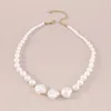 Chains Elegant Baroque Pearl Beaded Clavicle Chain Necklace For Women Wedding Bridal Kpop Sweet Choker Neck Jewelry Party AccessoriesChains