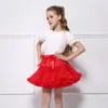 Kjolar baby girls elastiska midja chiffong petticoat puffy tutu tyll kjol prinsessan balett dans pettiskirts underskjortor