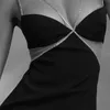 Günlük elbiseler adyce 2023 yaz kadın mini bodycon bandaj elbise seksi spagetti kayış dantel siyah kulüp ünlü pist parti vestido