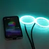 Verlichtingssysteem 1 Set RGB Angel Eyes Cob Halo Rings 60mm 70 mm 80 mm 90 mm 95 mm 100 mm 110 mm 120 mm auto Motorfietsring met deksel -app -regeling