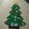 Christmas Decorations Felt DIY Mini Tree Decoration Santa Stocking Kids Toys Gifts Bag Fake Flowers Ornament Year