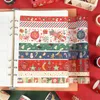 Emballage cadeau 3 M/rouleau joyeux noël Washi rubans ruban décoratif de vacances pour grand livre bricolage Scrapbooking autocollant étiquette papeterie