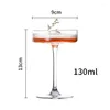 Bicchieri da vino Bicchiere da cocktail Calice classico giapponese a fondo piatto Bar Tazza professionale 140 ml Acqua da bere