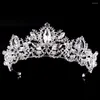 Headpieces Bridal Headwear Baroque Luxury Crown Light Gold Wedding Accessories Hair