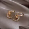 Dangle Chandelier Fashion Jewelry S925 Sier Post Earrings Cute Star Moon Drop Delivery DHY9D