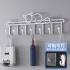 Home Decor Behind The Door Wall Hooks Clothes Hanging Rack Strong Adhesive Coat Shelf Without Punching A Row Of Decorative Other