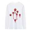 Men's T Shirts T-Shirts Fashion Man Funny Leisure Print Pullover Long Sleeve Casual T-shirt Tops Printed Tee Hipster