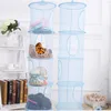 Storage Boxes 3 Shelf Hanging Zipper Mesh Baskets Bedroom Wall Door Closet Organizers Kids Toys Bag #T2P