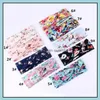 Bandas da cabeça femininas torcem as faixas de fábrica de turbante Floral Prints para a cabeça esportiva de ioga de ioga para meninas Headwrap Bandana Cabels acessórios ot8ln