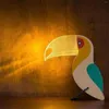 Night Lights Animal Fun Light Rechargeable Portable Desk Lamp Cute Home Acrylic Bedroom Lampshade Warm Creative Yellow Ornam Y3N5
