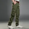 Pantaloni da uomo Side Rits Zakken Cargo Harem Joggers Broek Mannen 2023 Tactische Toevallige Harajuku Streetwear Sweatpant MannelijkeUomo