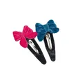 Ribbon Hair Bows Clips Vintage Bowknot Side Hair Spin