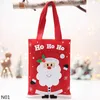 Noel Süslemeleri 1 PC Sevimli Tote Şeker Hediye Çantası Karikatür Noel Baba Elk Elf Snowman Yıl Noel Dekoru Ev Depolama Bagchristmas