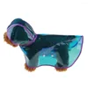 ملابس الكلاب في الهواء الطلق جرو معاطف المطر المعاطف الشفافة S-XL هودي مقاومة للماء معطفات المطر البلاستيكية للكلاب القطط الملابس