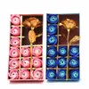 Pochettes à bijoux Bouquet de roses en boîte avec des fleurs de savon artificielles parfumées Simulation créative Anniversaire de la Saint-Valentin Cadeau romantique