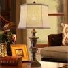 테이블 램프 빈티지 농촌 수지 직물 LED E27 로비 연구를위한 E27 램프 EL DECO AMERICA COUNTRY RETRO DESK Reading Light 73cm 1808