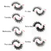 False Eyelashes 7 Pairs 3D Mink Natural Wispy Fluffy Drama Long Handmade Black Faux Eye Lashes Beauty Makeup Tool Whole Sale