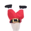 Juldekorationer stora roliga roliga roliga hattar röd jultomten byxor vuxna barn dekoration år presentfamiljfest leveranser