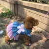 Dog Apparel Princess Dress Pet Wedding Puppy Bowknot Dresses Clothing Spring Summer Pets Clothes Supplies