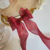 Ragazze Mermaid Giltter Big Ribbon Bow Hair Clip per le donne Ragazze Vintage Wedding Long Ribbon Forcine per capelli coreane Barrette Accessori per capelli 1491