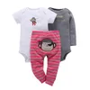 Ensembles de vêtements coton 2023 vêtements pour bébés ensemble Ropa costume mignon fille garçons 3 pièces enfants Bebes body