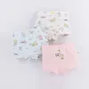 سراويل داخلية PCS Cotton Cotton Children Girls Intelder Girls Cartoon Cartoon Pattern Boxer Boxer Boxer Bants Child Firm