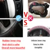 Coprivolanti Car-styling Coverwheel Pelle intrecciata Piccola 36CM Auto Antiscivolo Traspirante Accessori auto universaliSterzo