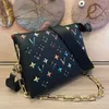 Yy Coussin Kadın Lüks Tasarımcıları Çanta Orijinal Deri Kadın Çantası Anahtar Kart Cüzdan Çanta Messenger Crossbody Omuz Çantası Totes Sırt Çantası Hareket Tasarım 60ES