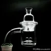 Beracky Beveled Edge Quartz Banger Avec Capuchon De Carb En Verre 10mm 14mm 18mm Mâle Femelle Ongles Pour Dab Rigs Bongs À Eau En Verre