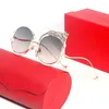 New Golden Cartter sunglasses for women designer round pink clear sunglass frames oversize eyewear Party fashion show UV400 3010 SIZE 60 17