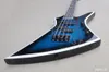 Lvybest Blue Body 4 Strings Electric Bass Guitar Rosewood Fingerboard Black Hardware Provide Customized Service