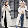 Femmes Trench Coats X-long 2023 Arrivée Mode Slim Femmes Veste D'hiver Coton Rembourré Chaud Épaissir Dames Manteau Long Parka Femmes JacketsWo