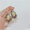 Dangle Chandelier Vintage Lady Cameo أقراط للنساء للأزياء Steal Steel Hook Encling Drop Drop Dropress Jewelry DHHTJ