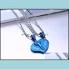 Pendant Necklaces 2Pcs/Set Love Key Heart For Womens Men Lovers Couple Jewelry Broken Necklace Valentine Day Gift Drop Delivery Penda Dh4Sx