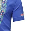 Camisetas masculinas de verão Casual Casual Africano Nacional de manga curta moda moda moda roupas masculinas Coloque vos de alta qualidade Tops homens