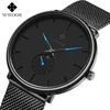 Montres-bracelets Mode Casual Montre Hommes Étanche 30m Simple Montres À Quartz Relojes Hombre 2023 Relogio Masculino Noir Whatches Iris22