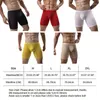 Unterhosen Sexy Männer Eis Seide Unterwäsche Lange Bein Transparent Höschen Solide Männer Boxer Atmungsaktive Boxer Shorts