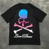 Magliette da uomo Novità 2023 Men Love Peace Skull Bone T-Shirt Hip Hop Skateboard Street T-shirt in cotone Tee Top Kenye S-XXL # K34