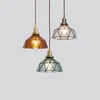 Lámparas colgantes Tri-color Luces vintage Lámpara de vidrio conjunta Loft Lámpara colgante Barra Cocina Sala de estar Nordic Led Hang E27