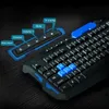 Teclado de jogo sem fio com mouse combina à prova d'água multimídia USB Set Mechanical Set Gamer