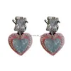 Dangle Chandelier Series Sweet Jelly Mermaid Love Diamond Crystal Earring High Sense Drop Delivery Jewelry Earrings Dhnw3