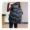 Chalecos de mujer Chaleco con cremallera para mujer Lovely Puffer Mujer Chaleco sin mangas suelto y cálido
