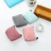 Storage Bags 1Pcs MultiPurpose Korean Style Money Bag Nice Gift Women Wallets Lattice Pattern Canvas Mini Coin Purse Organizer