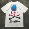 Magliette da uomo Novità 2023 Men Love Peace Skull Bone T-Shirt Hip Hop Skateboard Street T-shirt in cotone Tee Top Kenye S-XXL # K34